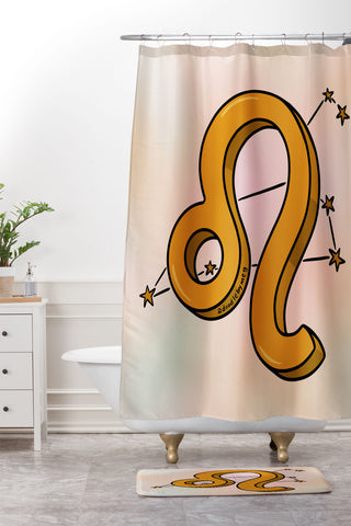 Doodle By Meg Leo Symbol Shower Curtain And Mat