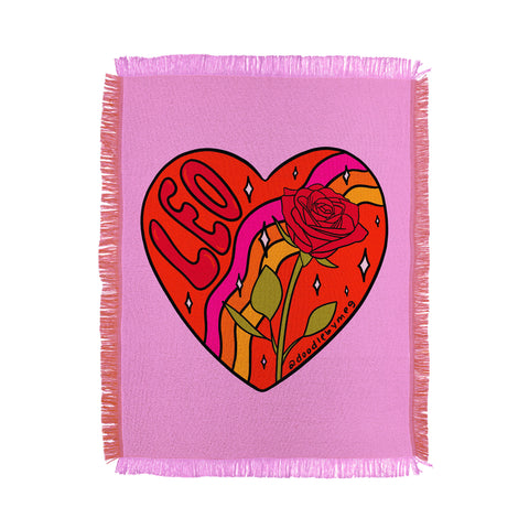 Doodle By Meg Leo Valentine Throw Blanket