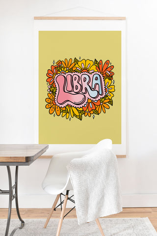 Doodle By Meg Libra Flowers Art Print And Hanger