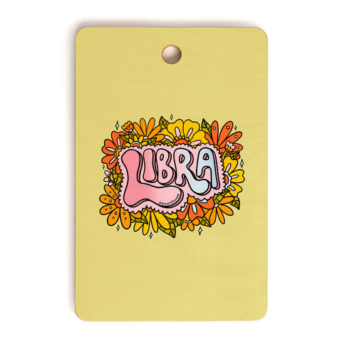 Doodle By Meg Libra Flowers Cutting Board Rectangle