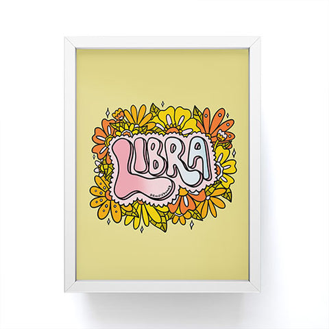 Doodle By Meg Libra Flowers Framed Mini Art Print