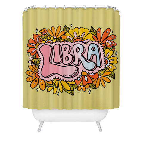 Doodle By Meg Libra Flowers Shower Curtain