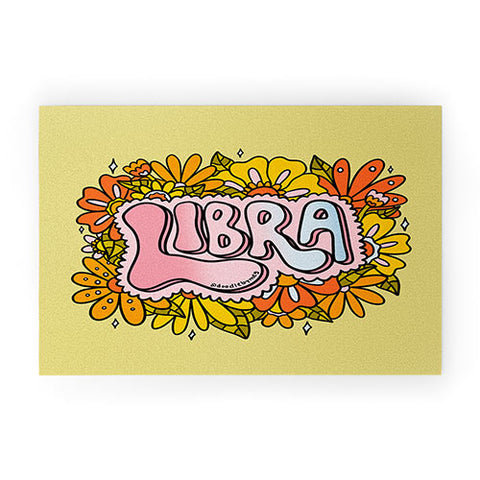 Doodle By Meg Libra Flowers Welcome Mat