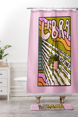 Doodle By Meg Libra Plant Shower Curtain And Mat