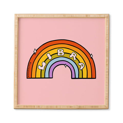 Doodle By Meg Libra Rainbow Framed Wall Art