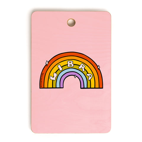 Doodle By Meg Libra Rainbow Cutting Board Rectangle