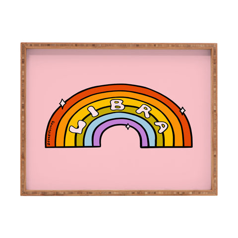 Doodle By Meg Libra Rainbow Rectangular Tray