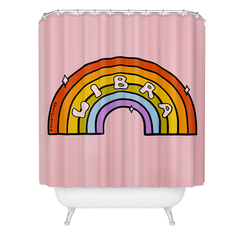 Doodle By Meg Libra Rainbow Shower Curtain