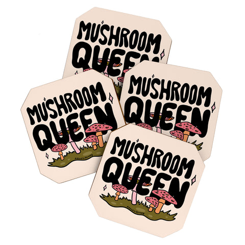 Doodle By Meg Mushroom Queen Coaster Set