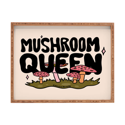 Doodle By Meg Mushroom Queen Rectangular Tray