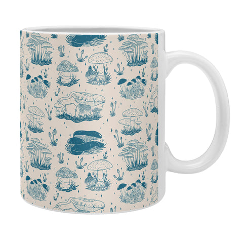 Doodle By Meg Mushroom Toile in Blue Coffee Mug