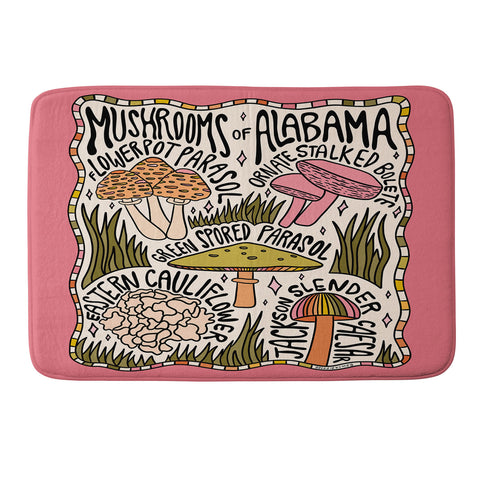 Doodle By Meg Mushrooms of Alabama Memory Foam Bath Mat