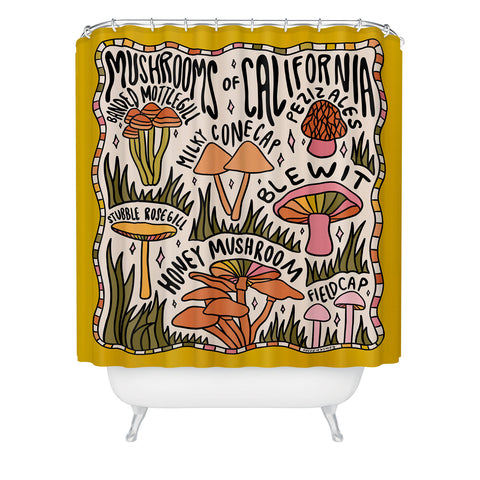 Doodle By Meg Mushrooms of California Shower Curtain