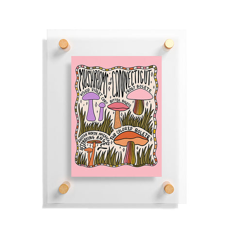 Doodle By Meg Mushrooms of Connecticut Floating Acrylic Print