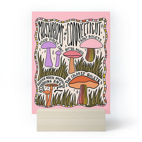 Doodle By Meg Mushrooms of Connecticut Mini Art Print