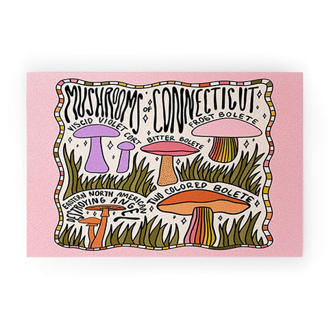 Doodle By Meg Mushrooms of Connecticut Welcome Mat