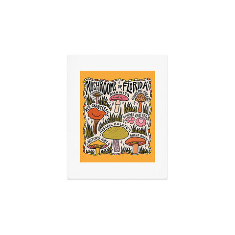 Doodle By Meg Mushrooms of Florida Art Print