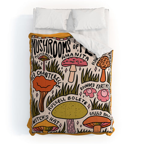 Doodle By Meg Mushrooms of Florida Comforter