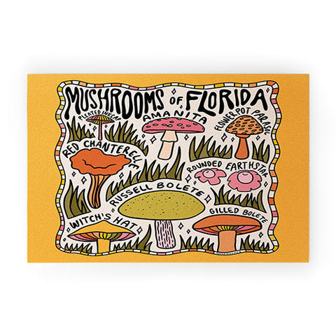 Doodle By Meg Mushrooms of Florida Welcome Mat