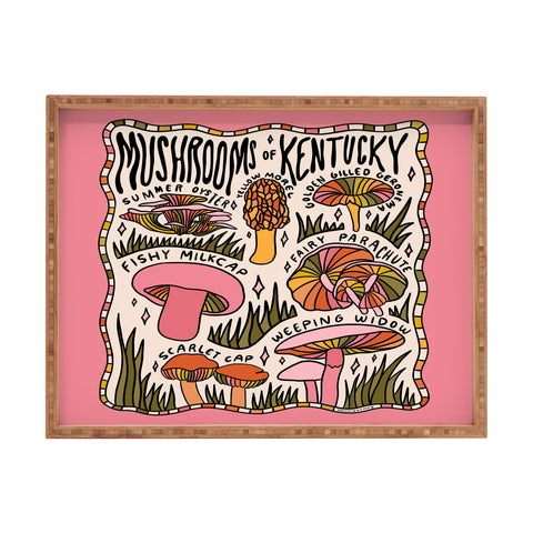 Doodle By Meg Mushrooms of Kentucky Rectangular Tray