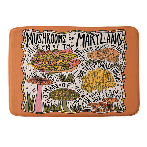 Doodle By Meg Mushrooms of Maryland Memory Foam Bath Mat
