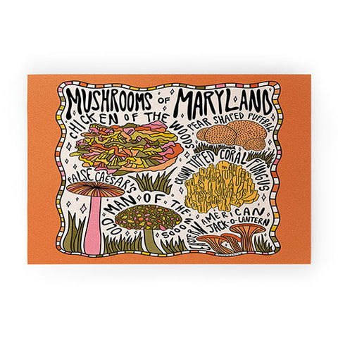 Doodle By Meg Mushrooms of Maryland Welcome Mat