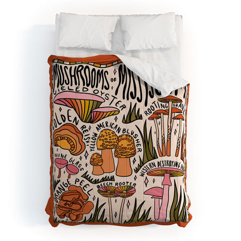 Doodle By Meg Mushrooms of Mississippi Comforter