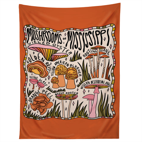 Doodle By Meg Mushrooms of Mississippi Tapestry