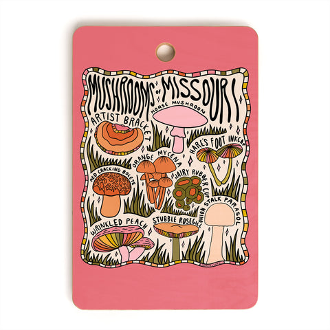 Doodle By Meg Mushrooms of Missouri Cutting Board Rectangle