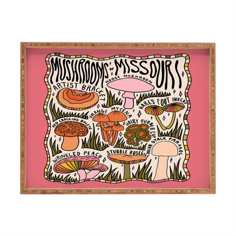 Doodle By Meg Mushrooms of Missouri Rectangular Tray