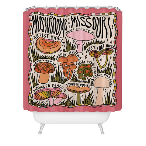 Doodle By Meg Mushrooms of Missouri Shower Curtain