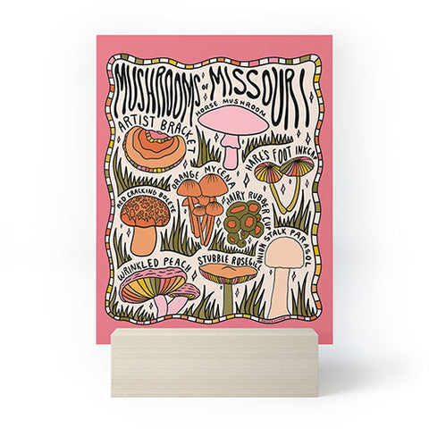 Doodle By Meg Mushrooms of Missouri Mini Art Print