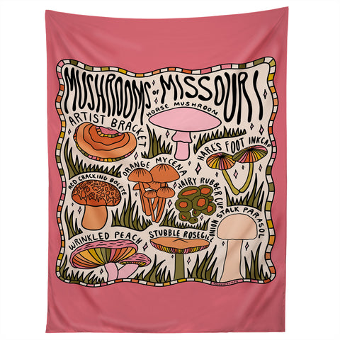 Doodle By Meg Mushrooms of Missouri Tapestry