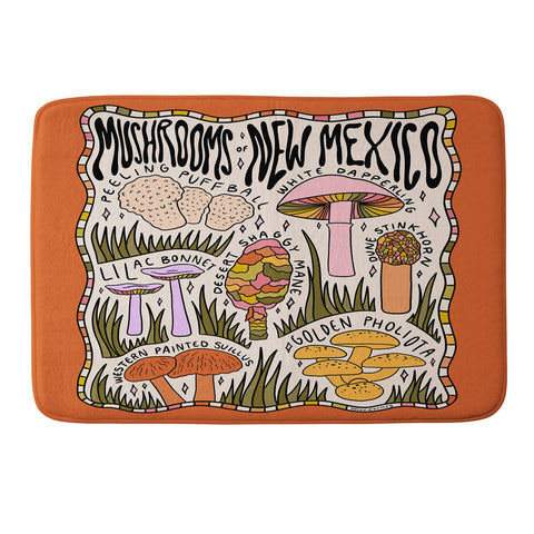 Doodle By Meg Mushrooms of New Mexico Memory Foam Bath Mat