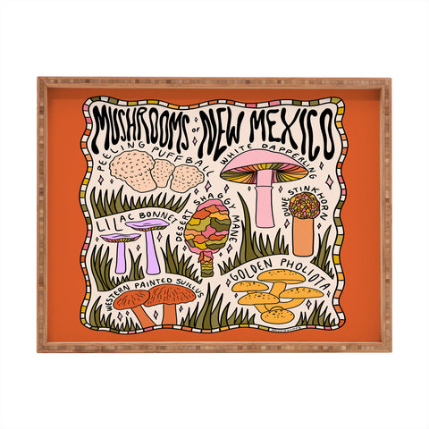 Doodle By Meg Mushrooms of New Mexico Rectangular Tray
