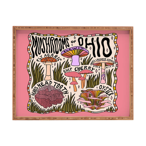 Doodle By Meg Mushrooms of Ohio Rectangular Tray