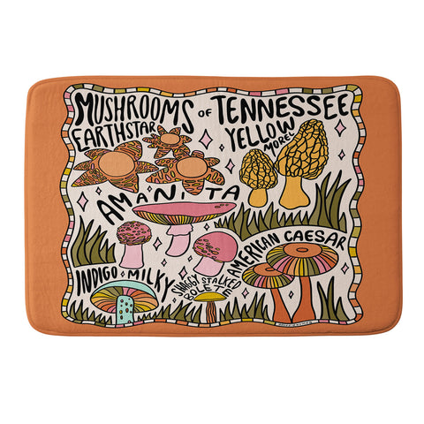Doodle By Meg Mushrooms of Tennessee Memory Foam Bath Mat