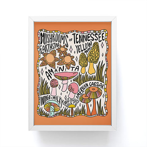 Doodle By Meg Mushrooms of Tennessee Framed Mini Art Print