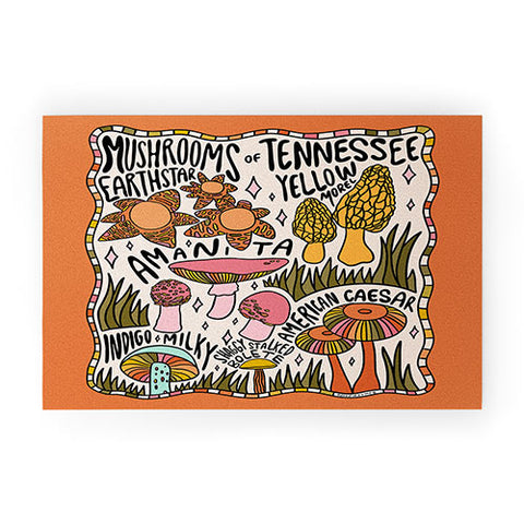 Doodle By Meg Mushrooms of Tennessee Welcome Mat