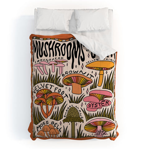 Doodle By Meg Mushrooms of Utah Comforter