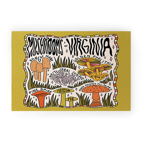 Doodle By Meg Mushrooms of Virginia Welcome Mat