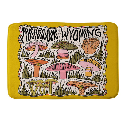 Doodle By Meg Mushrooms of Wyoming Memory Foam Bath Mat