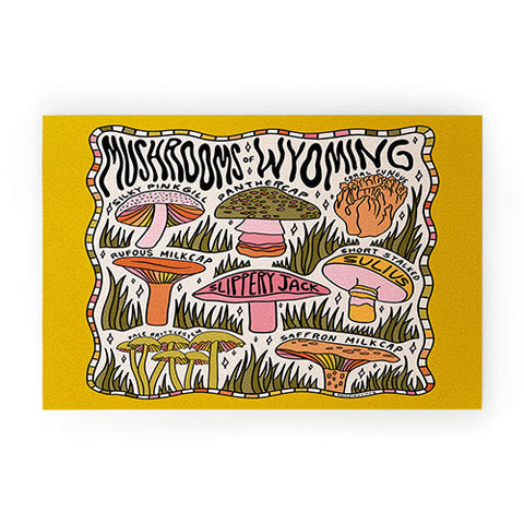 Doodle By Meg Mushrooms of Wyoming Welcome Mat