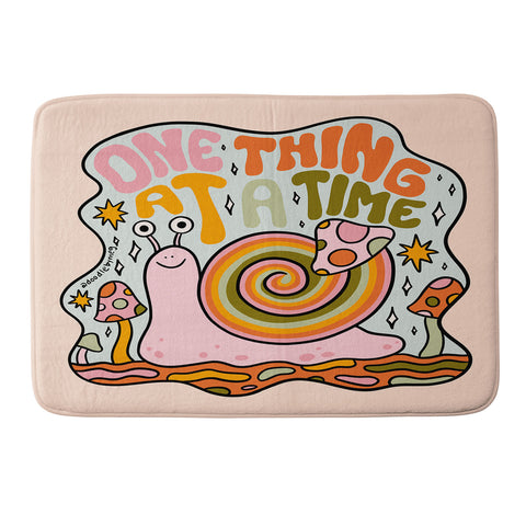 Doodle By Meg One Thing at a Time Memory Foam Bath Mat