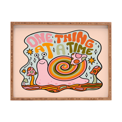Doodle By Meg One Thing at a Time Rectangular Tray