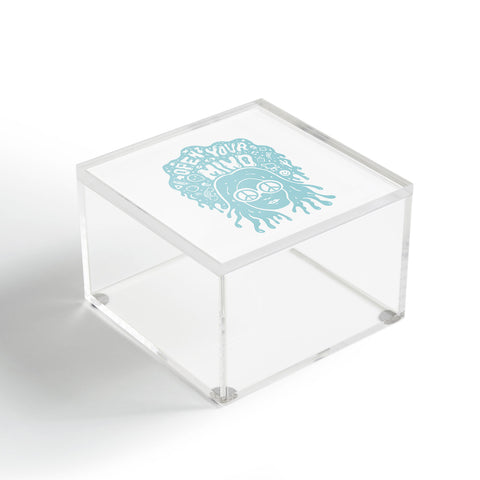 Doodle By Meg Open Your Mind in Mint Acrylic Box