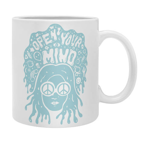 Doodle By Meg Open Your Mind in Mint Coffee Mug