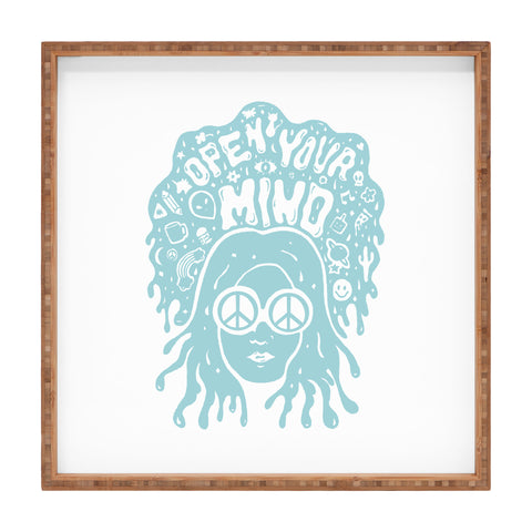 Doodle By Meg Open Your Mind in Mint Square Tray