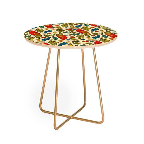 Doodle By Meg Parrot Print Round Side Table