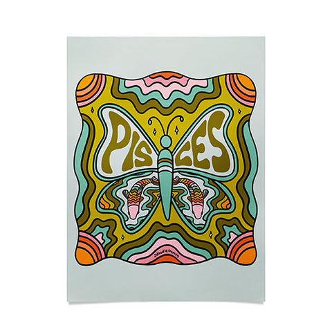 Doodle By Meg Pisces Butterfly Poster